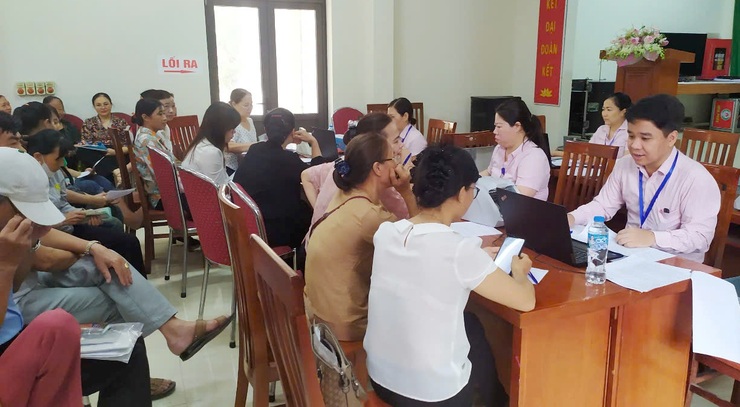 MTTQ và các tổ chức chính trị xã hội xã Quốc Oai tổ chức thành công phiên giao dịch đầu tiên của Ngân hàng Chính sách xã hội sau khi thành lập chính quyền địa phương hai cấp- Ảnh 4.
