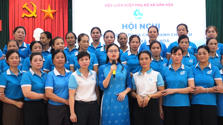 HỘI LHPN XÃ DÂN HÒA TỔ CHỨC HỘI NGHỊ RA MẮT BAN CHẤP HÀNH, BAN THƯỜNG VỤ VÀ CHỨC DANH CHỦ TỊCH HỘI NHIỆM KỲ 2021–2026- Ảnh 3.