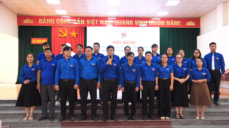 RA MẮT BAN CHẤP HÀNH ĐOÀN THANH NIÊN XÃ DÂN HOÀ NHIỆM KỲ MỚI- Ảnh 2.