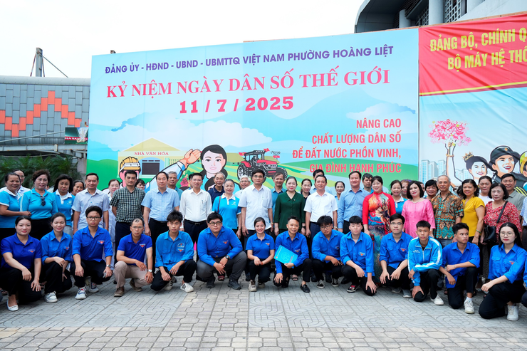Phường Hoàng Liệt kỷ niệm 38 năm Ngày Dân số thế giới (11/7/1987 - 11/7/2025)
- Ảnh 6.