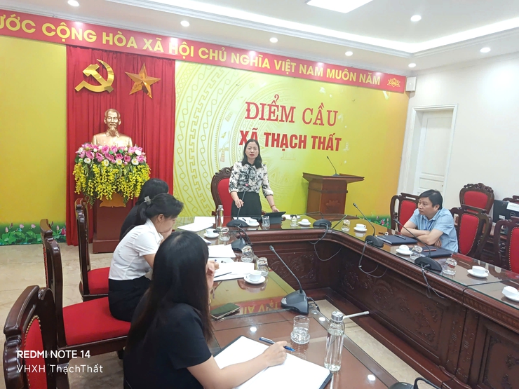 UBND xã Thạch Thất tổ chức hội nghị giao chỉ tiêu kinh tế- xã hội và dự toán Ngân sách Nhà nước năm 2025- Ảnh 6.