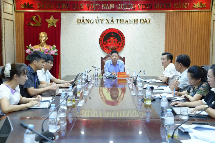 ĐẢNG ỦY XÃ THANH OAI HỌP TIỂU BAN VĂN KIỆN CHUẨN BỊ ĐẠI HỘI ĐẠI BIỂU ĐẢNG BỘ XÃ LẦN THỨ I, NHIỆM KỲ 2025 - 2030- Ảnh 1.