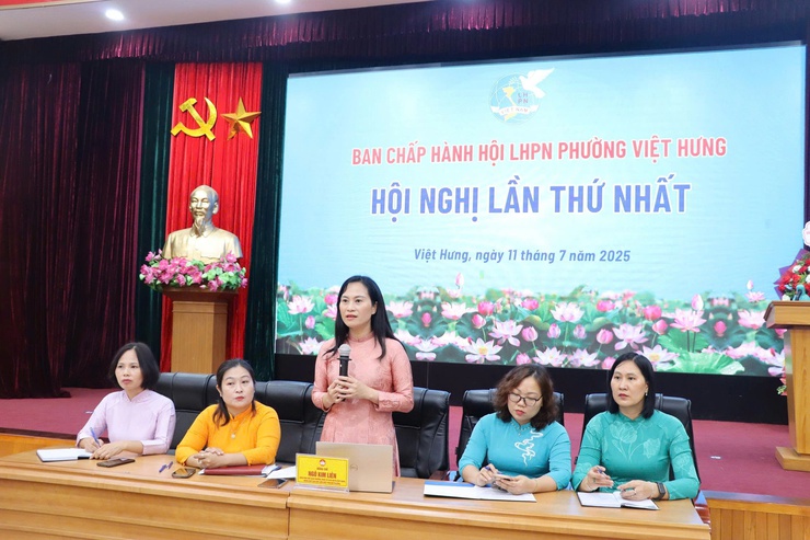 Hội LHPN phường Việt Hưng tổ chức Hội nghị công bố quyết định thành lập và chỉ định các chức danh chủ chốt- Ảnh 5.