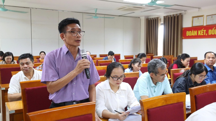 Nâng cao chất lượng dự thảo văn kiện, đóng góp vào thành công chung của Đại hội Đảng bộ phường Dương Nội lần thứ Nhất- Ảnh 2.