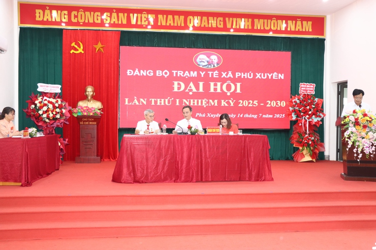 Đại hội Đảng bộ Trạm Y tế xã Phú Xuyên lần thứ nhất
 nhiệm kỳ 2025 - 2030
- Ảnh 4.