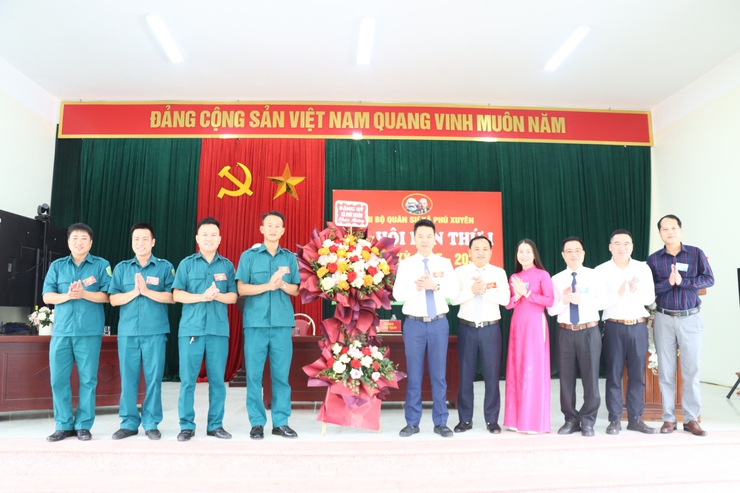 Đại hội chi bộ quân sự xã Phú Xuyên lần thứ I, nhiệm kỳ 2025 – 2030- Ảnh 1.
