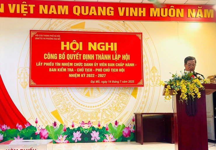 HỘI CỰU CHIẾN BINH PHƯỜNG TỔ CHỨC HỘI NGHỊ CÔNG BỐ QUYẾT ĐỊNH THÀNH LẬP HỘI; LẤY PHIẾU TÍN NHIỆM CÁC CHỨC DANH LÃNH ĐẠO HỘI- Ảnh 1.