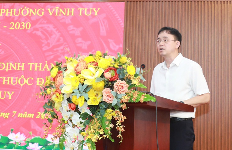 Đảng ủy Phường Vĩnh Tuy công bố quyết định thành lập tổ chức cơ sở Đảng- Ảnh 4.