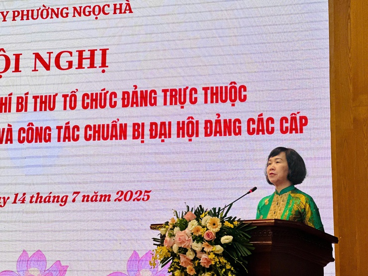 Đảng uỷ phường Ngọc Hà tổ chức Hội nghị giao ban triển khai nhiệm vụ trọng tâm và công tác chuẩn bị Đại hội Đảng các cấp- Ảnh 2.