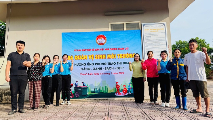 MẶT TRẬN TỔ QUỐC VIỆT NAM PHƯỜNG THANH LIỆT CHUNG TAY BẢO VỆ MÔI TRƯỜNG, XÂY DỰNG KHÔNG GIAN XANH- Ảnh 6.