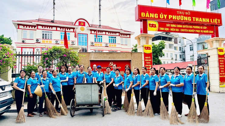 MẶT TRẬN TỔ QUỐC VIỆT NAM PHƯỜNG THANH LIỆT CHUNG TAY BẢO VỆ MÔI TRƯỜNG, XÂY DỰNG KHÔNG GIAN XANH- Ảnh 1.