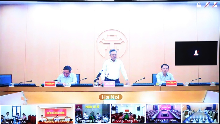 UBND xã Thượng Phúc tham dự cuộc họp về việc tăng cường chất lượng vệ sinh môi trường trên địa bàn Thành phố- Ảnh 1.