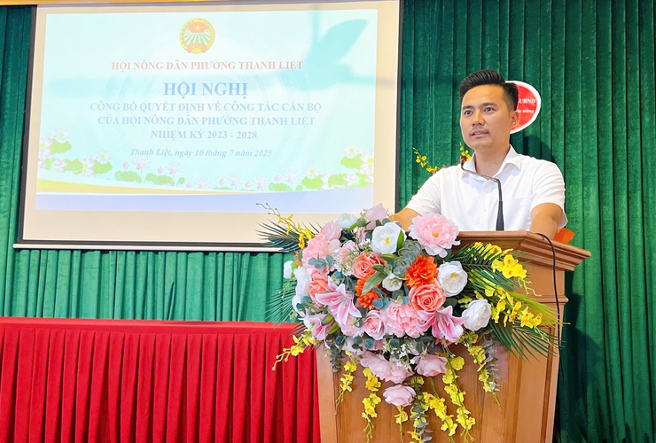 Hội Nông dân phường Thanh Liệt: Công bố quyết định về công tác cán bộ, nhiệm kỳ 2023-2028- Ảnh 2.