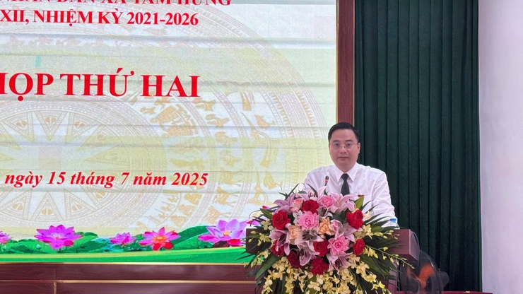 Kỳ họp thứ 2 HĐND xã Tam Hưng nhiệm kỳ 2021-2026: Thiết lập cơ chế, chính sách phát triển kinh tế - xã hội- Ảnh 1.