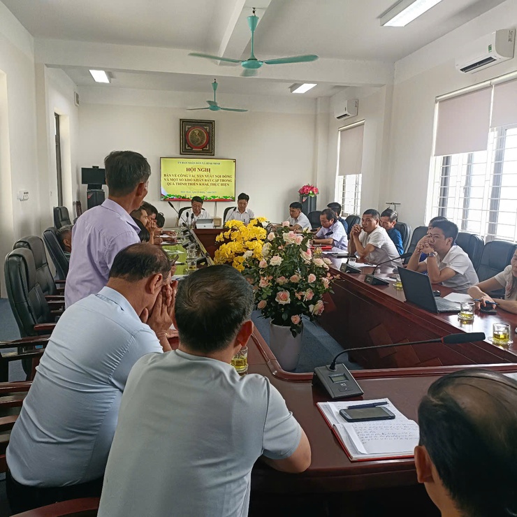 UBND xã Bình Minh tổ chức hội nghị bàn giải pháp tháo gỡ khó khăn trong công tác sản xuất nội đồng- Ảnh 3.