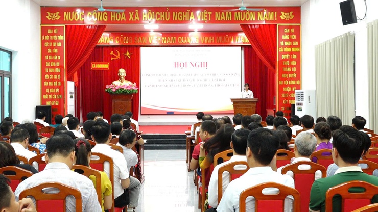 Đảng ủy xã Bình Minh tổ chức Hội nghị Công bố quyết định thành lập các tổ chức Đảng trực thuộc và triển khai một số nhiệm vụ trọng tâm- Ảnh 1.