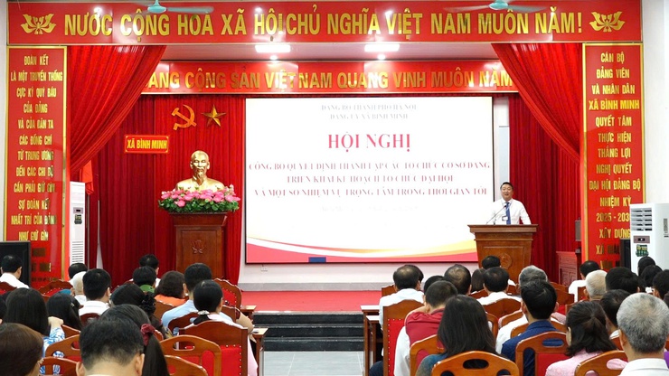 Đảng ủy xã Bình Minh tổ chức Hội nghị Công bố quyết định thành lập các tổ chức Đảng trực thuộc và triển khai một số nhiệm vụ trọng tâm- Ảnh 8.