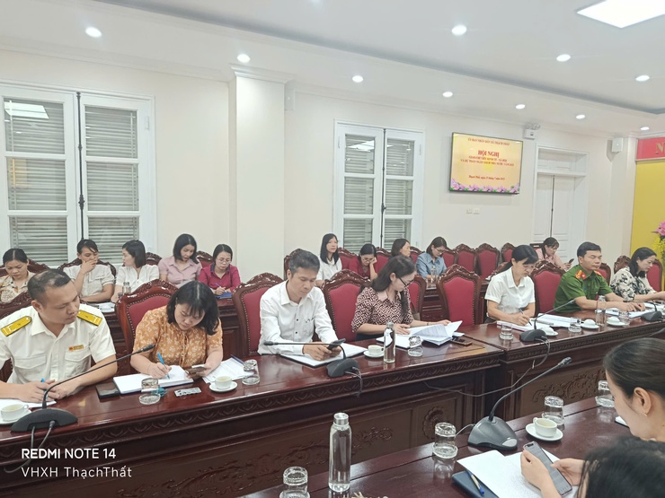 UBND xã Thạch Thất tổ chức hội nghị giao chỉ tiêu kinh tế- xã hội và dự toán Ngân sách Nhà nước năm 2025- Ảnh 2.