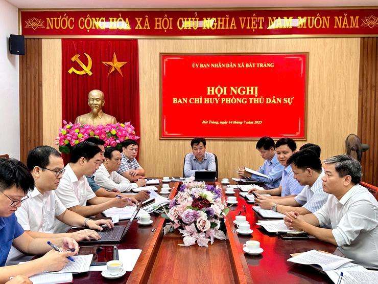 Bát Tràng ra mắt Ban chỉ huy phòng thủ dân sự- Ảnh 1.