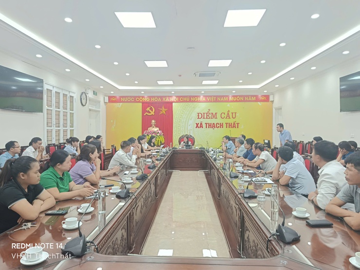 UBND xã Thạch Thất tổ chức hội nghị giao chỉ tiêu kinh tế- xã hội và dự toán Ngân sách Nhà nước năm 2025- Ảnh 7.
