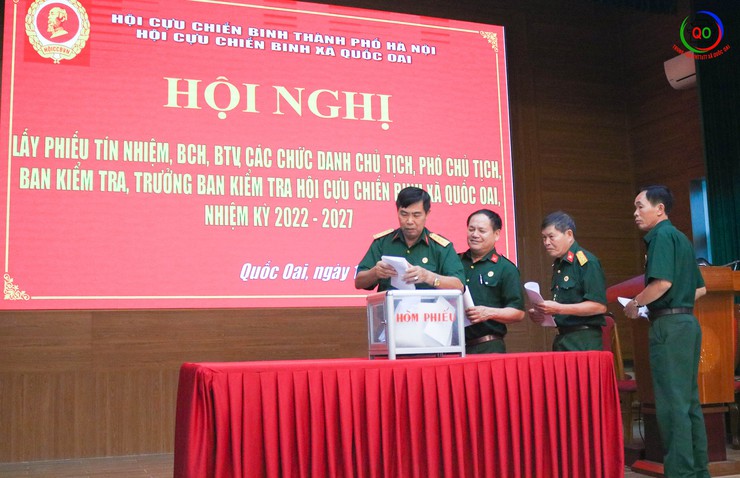 Hội Cựu chiến binh xã Quốc Oai lấy phiếu tín nhiệm nhân sự tham gia Ban Chấp hành Hội- Ảnh 10.