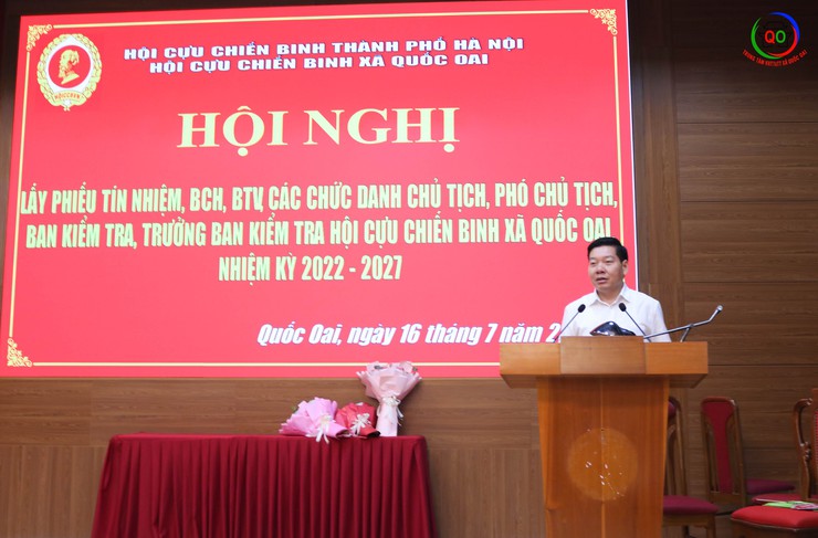 Hội Cựu chiến binh xã Quốc Oai lấy phiếu tín nhiệm nhân sự tham gia Ban Chấp hành Hội- Ảnh 12.