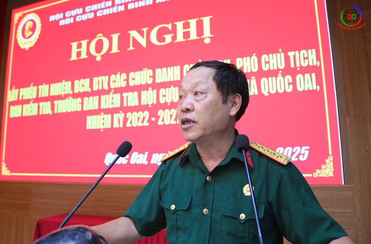 Hội Cựu chiến binh xã Quốc Oai lấy phiếu tín nhiệm nhân sự tham gia Ban Chấp hành Hội- Ảnh 4.