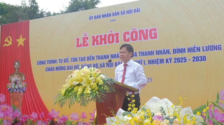 XÃ NỘI BÀI KHỞI CÔNG 3 CÔNG TRÌNH CHÀO MỪNG ĐẠI HỘI ĐẢNG BỘ XÃ LẦN THỨ I- Ảnh 3.
