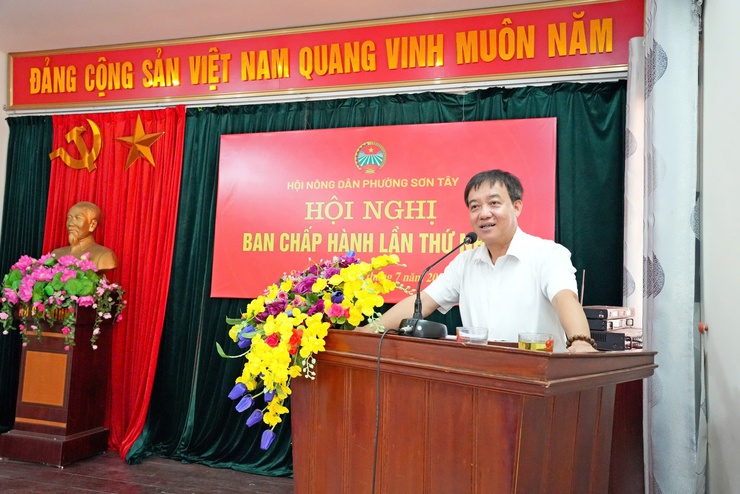 Hội nghị lần thứ nhất Ban Chấp hành Hội Nông dân phường Sơn Tây- Ảnh 1.