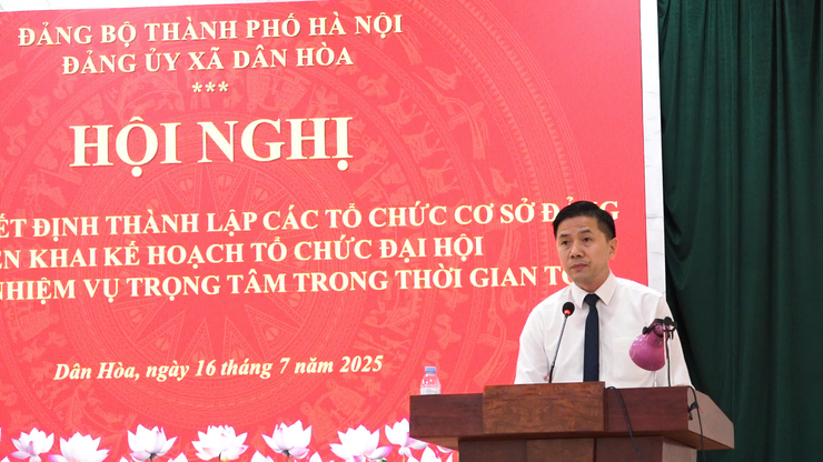 XÃ DÂN HÒA CÔNG BỐ CÁC QUYẾT ĐỊNH THÀNH LẬP TỔ CHỨC CƠ SỞ ĐẢNG VÀ TRIỂN KHAI CÁC NỘI DUNG ĐẠI HỘI ĐẢNG BỘ CÁC CẤP TIẾN TỚI ĐẠI HỘI ĐẠI BIỂU ĐẢNG BỘ XÃ KHÓA I, NHIỆM KỲ 2025-2030- Ảnh 8.