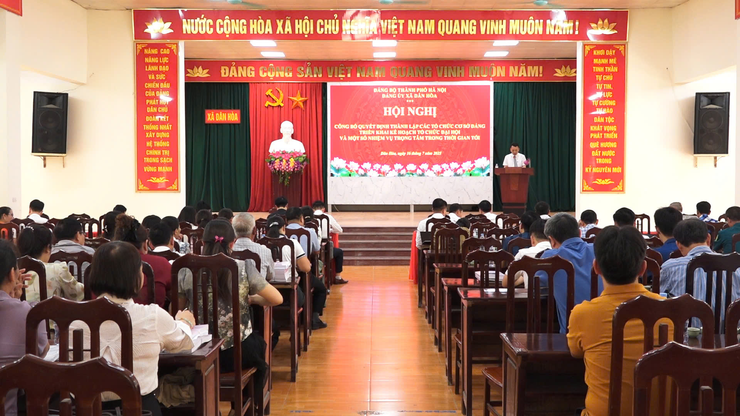 XÃ DÂN HÒA CÔNG BỐ CÁC QUYẾT ĐỊNH THÀNH LẬP TỔ CHỨC CƠ SỞ ĐẢNG VÀ TRIỂN KHAI CÁC NỘI DUNG ĐẠI HỘI ĐẢNG BỘ CÁC CẤP TIẾN TỚI ĐẠI HỘI ĐẠI BIỂU ĐẢNG BỘ XÃ KHÓA I, NHIỆM KỲ 2025-2030- Ảnh 12.