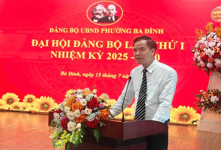 Tổ chức thành công Đại hội Đảng bộ UBND phường Ba Đình lần thứ I, nhiệm kỳ 2025 - 2030- Ảnh 7.