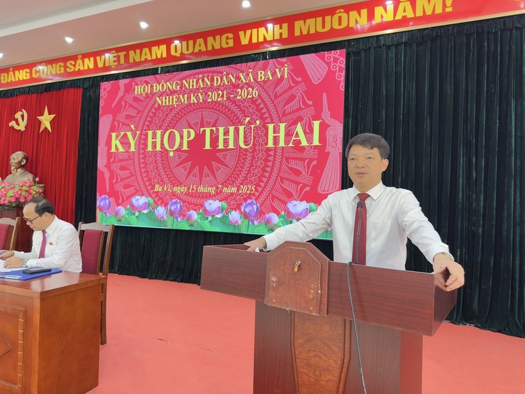 HĐND XÃ BA VÌ TỔ CHỨC KỲ HỌP THỨ HAI NHIỆM KỲ 2021- 2026- Ảnh 2.
