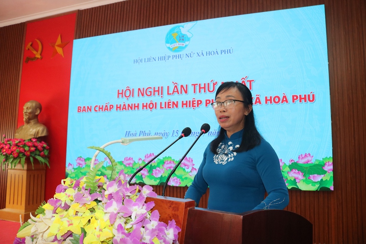 Hội LHPN xã Hòa Phú: Tổ chức Hội nghị lần thứ Nhất BCH Hội LHPN xã

- Ảnh 6.
