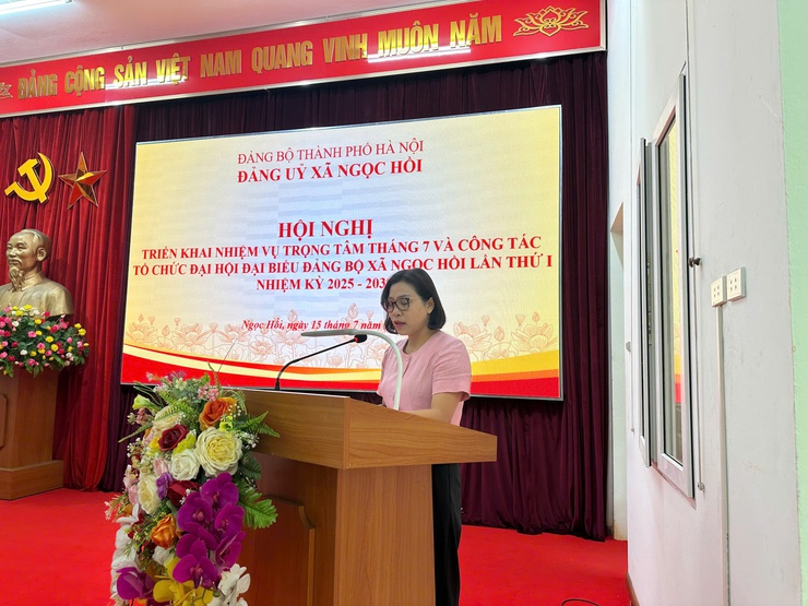 Đảng ủy xã Ngọc Hồi: Triển khai nhiệm vụ trọng tâm tháng 7 và công tác tổ chức Đại hội đại biểu Đảng bộ lần thứ I nhiệm kỳ 2025 - 2030- Ảnh 2.