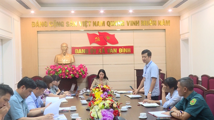 ĐẢNG ỦY XÃ LÀM VIỆC VỚI TIỂU BAN PHỤC VỤ ĐẠI HỘI- Ảnh 2.