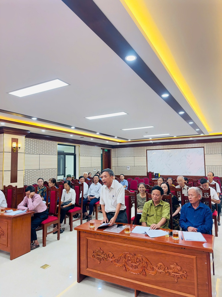 UBMTTQVN xã Phúc Thọ tổ chức Hội nghị lấy ý kiến góp ý vào Dự thảo Báo cáo chính trị trình Đại hội Đảng bộ xã lần thứ Nhất- Ảnh 2.