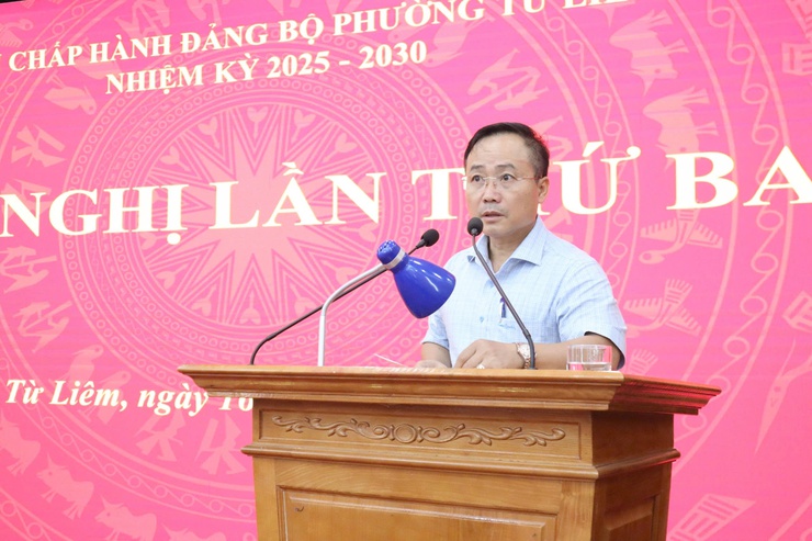 Hội nghị Ban chấp hành Đảng bộ phường Từ Liêm lần thứ Ba- Ảnh 3.