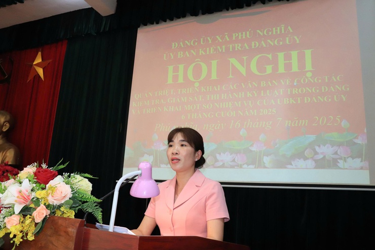 Ủy ban Kiểm tra Đảng ủy xã Phú Nghĩa: Quán triệt, triển khai một số văn bản về công tác kiểm tra, giám sát và thi hành kỷ luật trong Đảng- Ảnh 4.