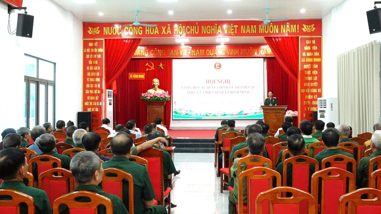 Công  bố Quyết định thành lập hội cựu chiến binh xã Bình Minh- Ảnh 1.