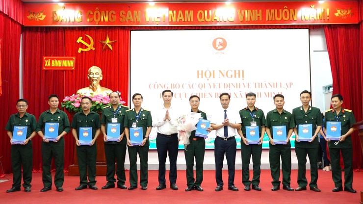 Công  bố Quyết định thành lập hội cựu chiến binh xã Bình Minh- Ảnh 3.