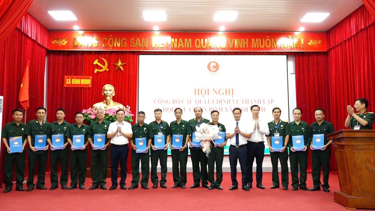 Công  bố Quyết định thành lập hội cựu chiến binh xã Bình Minh- Ảnh 4.