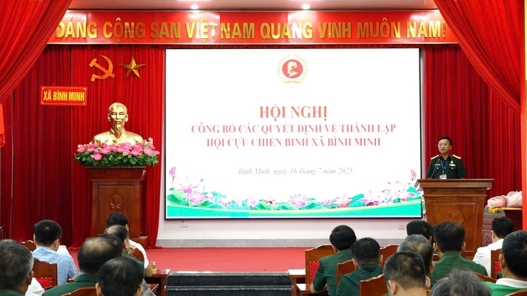 Công  bố Quyết định thành lập hội cựu chiến binh xã Bình Minh- Ảnh 7.