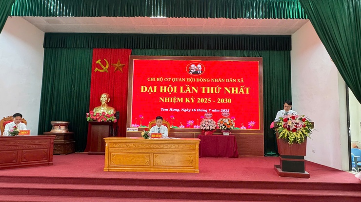Chi bộ Cơ quan HĐND xã Tam Hưng tổ chức Đại hội lần thứ I, nhiệm kỳ 2025–2030- Ảnh 3.