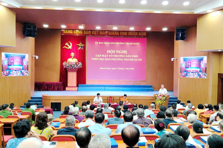 Phường Thanh Xuân gặp gỡ Tổ trưởng dân phố: Tăng cường cầu nối giữa chính quyền và Nhân dân- Ảnh 1.