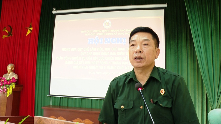 HỘI CCB XÃ ỨNG HOÀ CÔNG BỐ QUYẾT ĐỊNH VỀ CÔNG TÁC CÁN BỘ.- Ảnh 5.