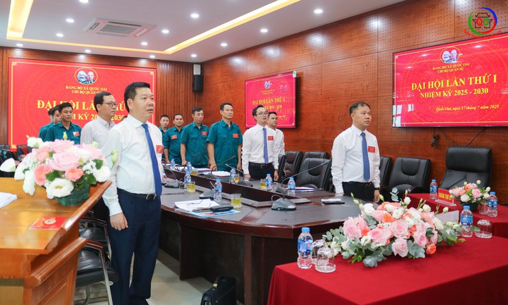 Đại hội Chi bộ Quân sự xã Quốc Oai lần thứ I, nhiệm kỳ 2025 – 2030: Dấu mốc quan trọng trong công tác xây dựng lực lượng vũ trang địa phương- Ảnh 1.