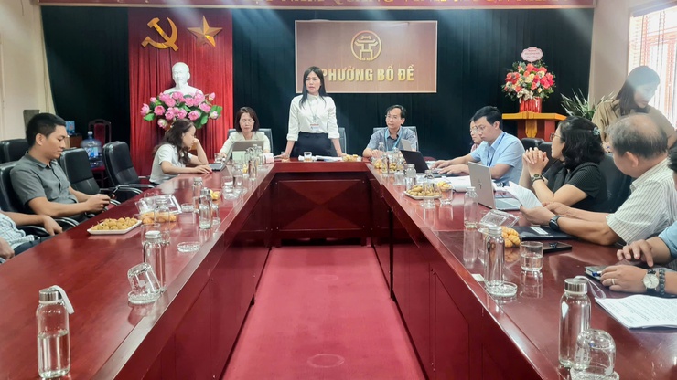 Thường trực Đảng ủy làm việc về sắp xếp người hoạt động không chuyên trách thuộc phường Bồ Đề- Ảnh 4.