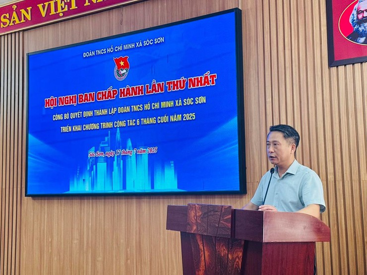 ĐOÀN TNCS HỒ CHÍ MINH XÃ SÓC SƠN TỔ CHỨC HỘI NGHỊ LẦN THỨ I, BAN CHẤP HÀNH ĐOÀN XÃ- Ảnh 1.