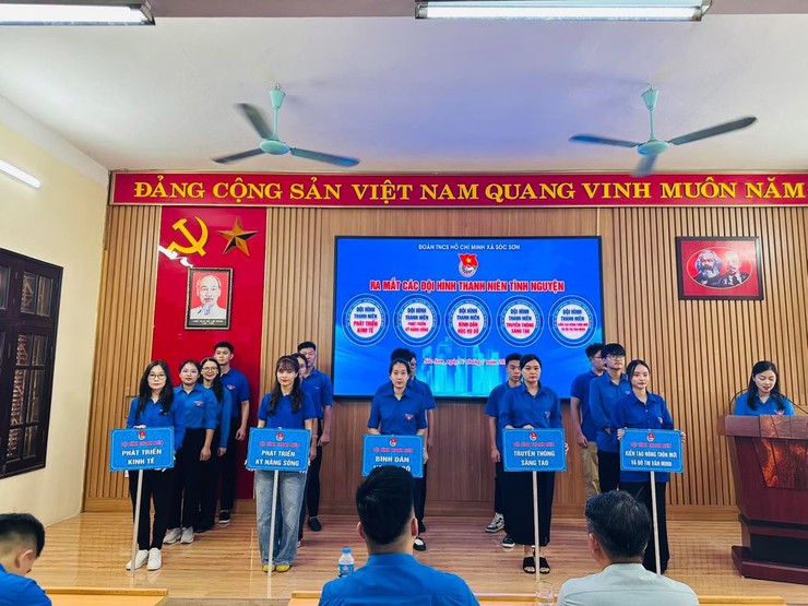 ĐOÀN TNCS HỒ CHÍ MINH XÃ SÓC SƠN TỔ CHỨC HỘI NGHỊ LẦN THỨ I, BAN CHẤP HÀNH ĐOÀN XÃ- Ảnh 4.